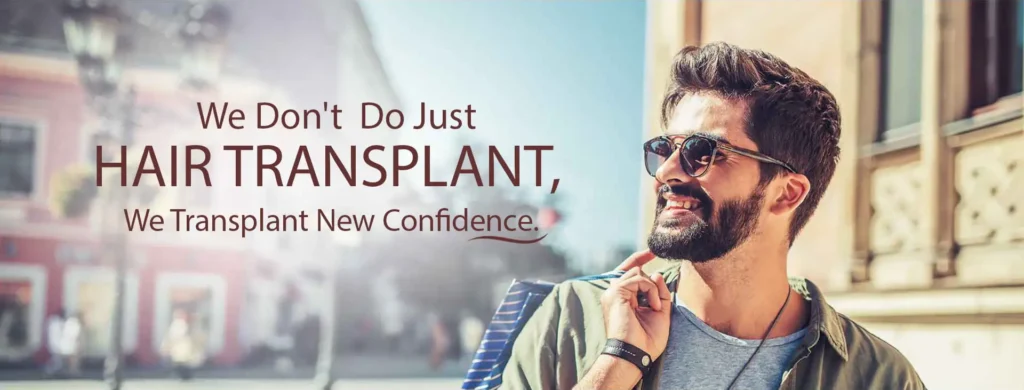 a man happy after a transplant from the best hair transplant clinic in Mumbai
