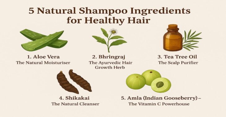 5 Natural Shampoos for Healthy Hair
